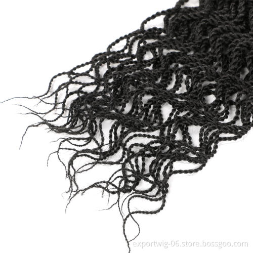 Kinky Curl Senegal Twist Goddess Crochet Hair Synthetic Hair Extensions Wavy Senegalese Twist Hair Crochet Braids